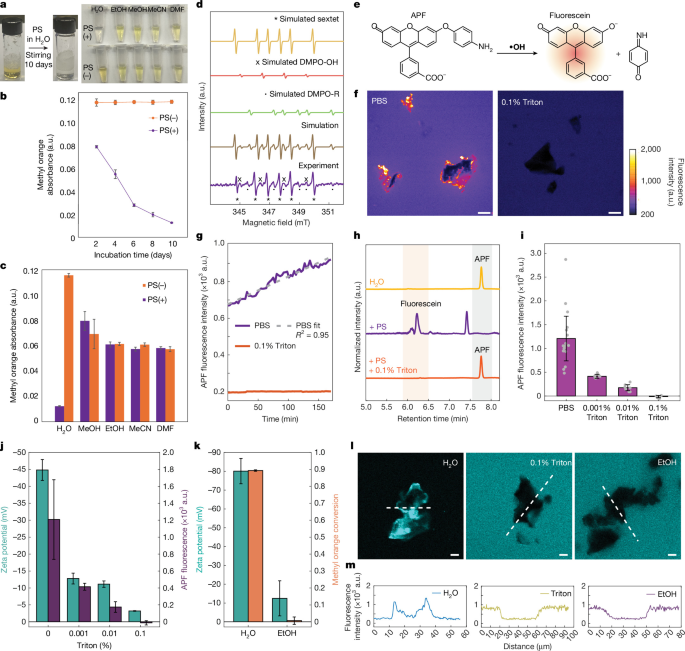 Fundamental physicochemical interactions at microplastic and water surfaces