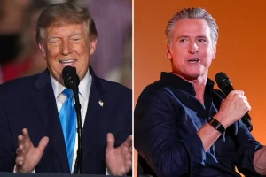 Gavin Newsom criticizes President Trump for making a reckless joke about Iran potentially attacking LA and San Diego.