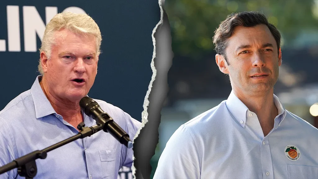 Georgia Senate debate becomes contentious as candidates argue about neo-Nazis and Epstein