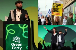 Green Party in the UK states that 'Zionism is racism' and supports eliminating Israel.