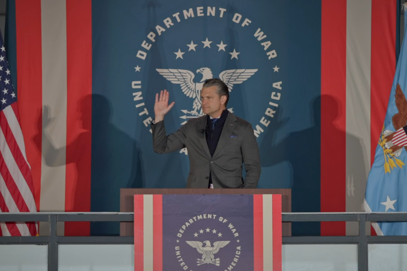 Hegseth carries on the Send Me Tour with 3,000 Air Force and Space Force cadets in Colorado Springs