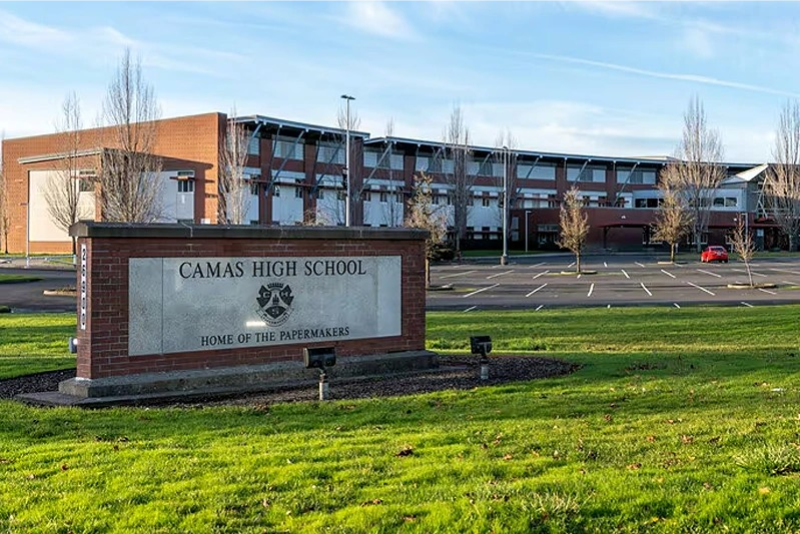 High school girls in cross-country leave track meet in protest of male runner.