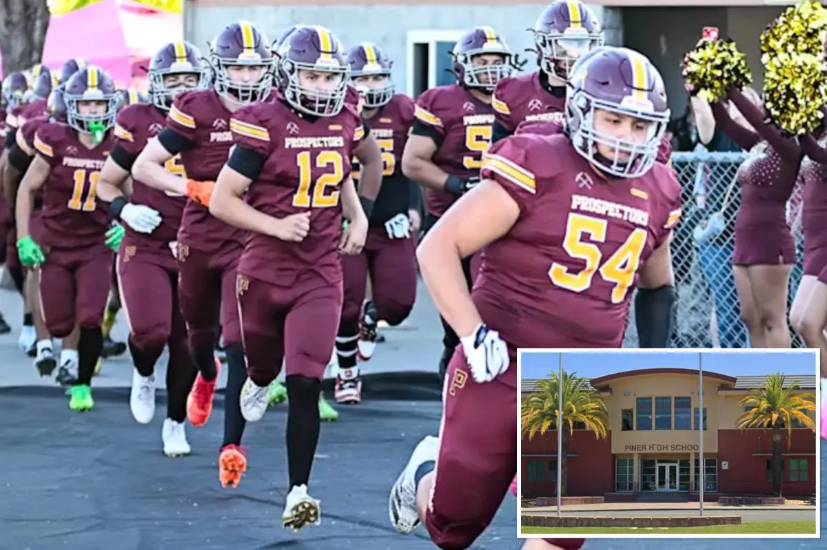 High school students in California stage a walkout in response to football captain's 'Cornell 7' message.