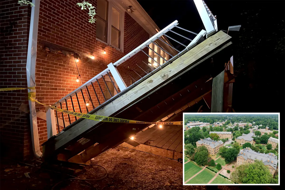 Homecoming celebration at William & Mary becomes chaotic as deck collapses, resulting in at least 28 injuries