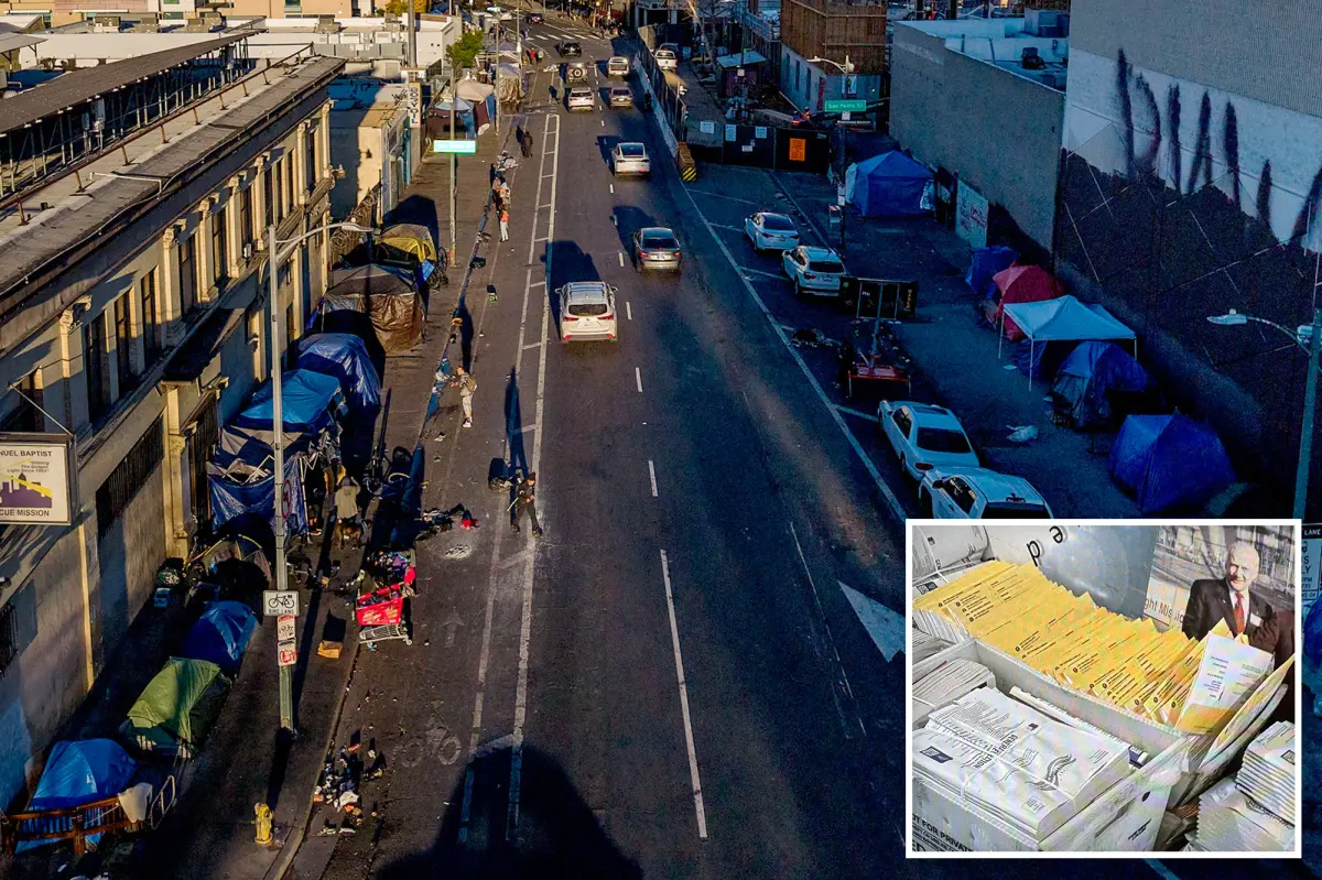 Hundreds of ballots discovered at a homeless center in Skid Row ahead of the LA election