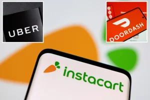 Instacart considers possible sale and is in discussions with Uber and DoorDash.