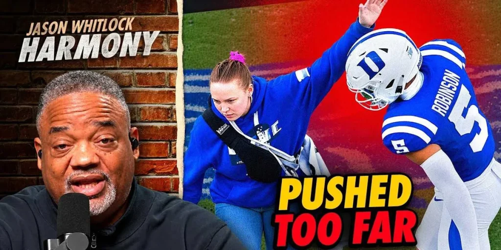 Jason Whitlock: Duke football player said sorry for hitting trainer&rsquo;s arm &mdash; so when will she say sorry?