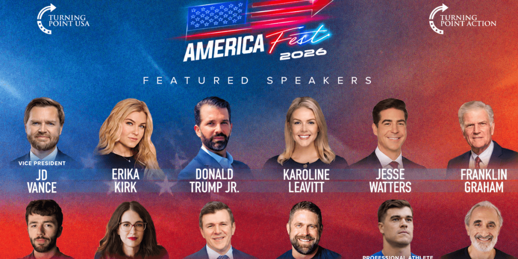 JD Vance to speak at AmericaFest 2026 with Nick Freitas and John Doyle from BlazeTV