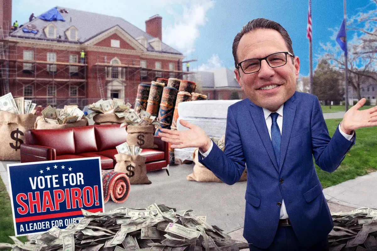 Josh Shapiro is being sued regarding the renovation of the Pennsylvania governor’s mansion.