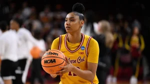 JuJu Watkins shares her long-held dream of making her first basket since her ACL injury as USC aims to break their title drought.
