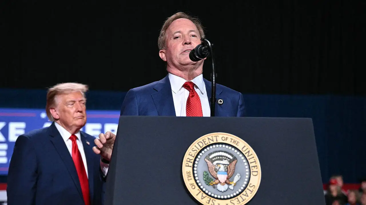 Ken Paxton asks about Talarico's missing presence at Trump's rally in San Antonio