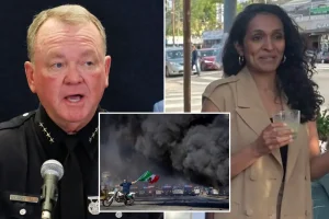 LAPD chief criticizes Nithya Raman for assaulting police while officers encountered 'deadly' violence during anti-ICE protests