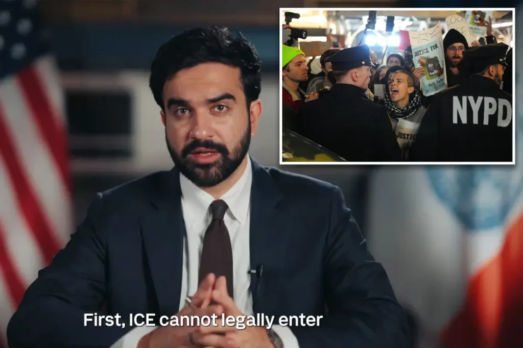 Mamdani alleged to be &lsquo;publicly assisting undocumented immigrants avoid ICE&rsquo; in Spanish video.