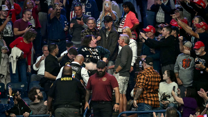 Man wearing 'Release the Epstein Files' shirt struck at Trump rally in Ohio