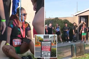 Many runners had their cars towed at the Southern California half marathon.