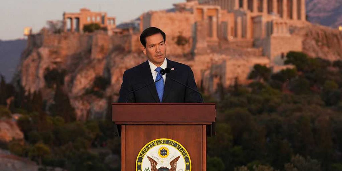 Marco Rubio's fiery speech in Greece missed the most important point.