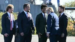 Marlon Humphrey shares that his meeting with President Trump motivated him to participate in the upcoming election.