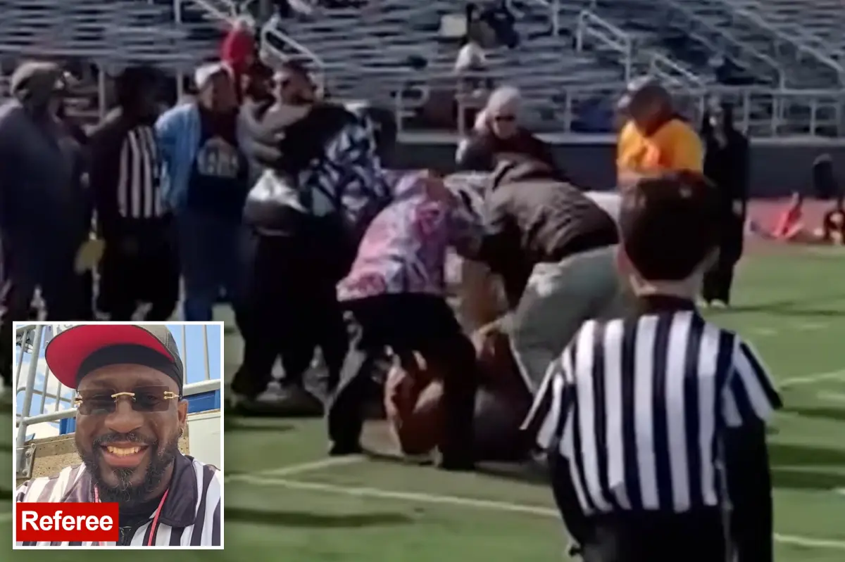 Massachusetts girls flag football match turns chaotic as coach and referee fight in front of children