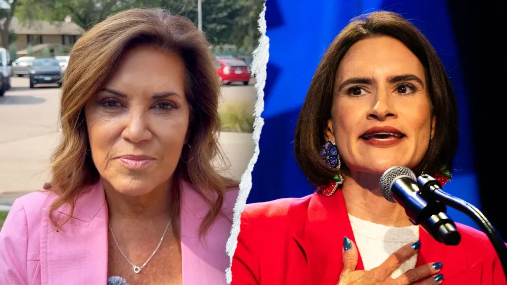 Michele Tafoya criticizes Flanagan for Minnesota's $9 billion fraud during the debate