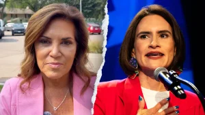 Michele Tafoya criticizes Flanagan for Minnesota's $9 billion fraud during the debate