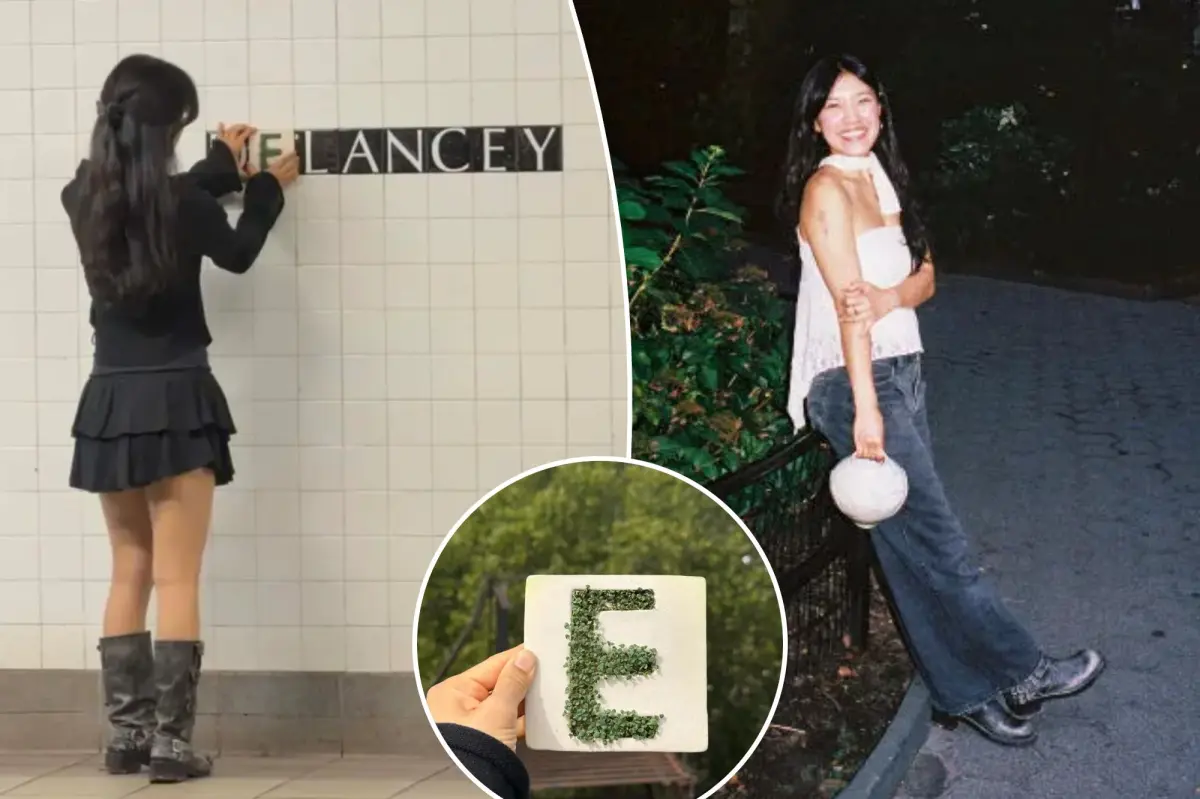 New York City artist gains attention for inventive solution to damaged subway tiles