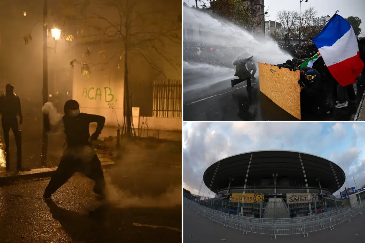 NFL venue in Paris shuts down before Saints-Steelers matchup due to unrest