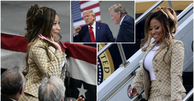 Nicki Minaj Supports Trump at a Crowded Rally for Mike Rogers in Detroit