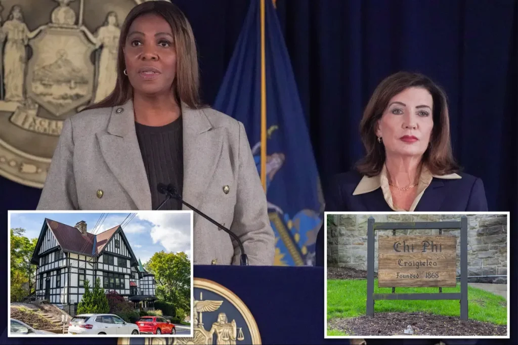 NY AG Letitia James is too 'biased' to investigate the 'Cornell 7' fraternity members fairly, say critics.