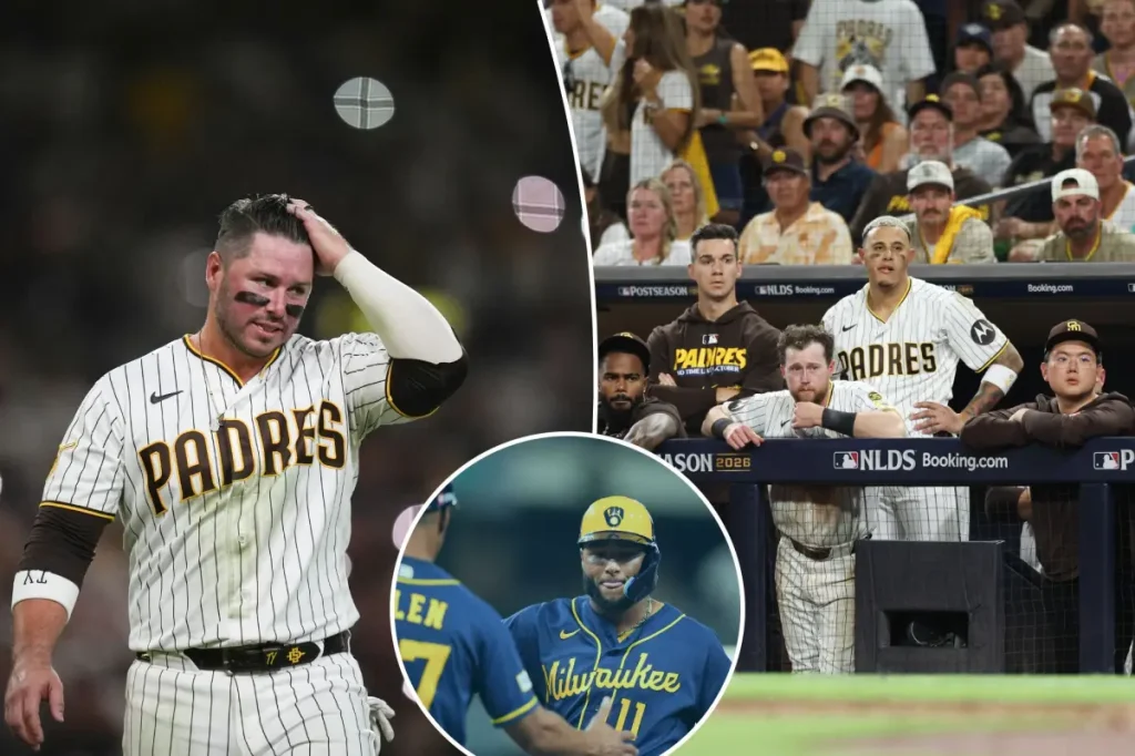 Padres' hopes for the World Series shattered by Brewers in painful NLDS loss