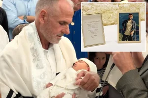 Parents of slain Israeli hostage Almog Sarusi celebrate the birth of a baby boy conceived from an egg frozen 25 years earlier