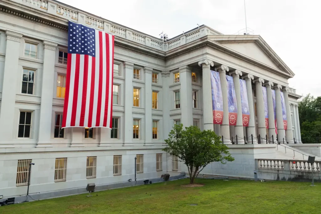 Payments on the $40 trillion debt in the U.S. take a large portion of the budget.