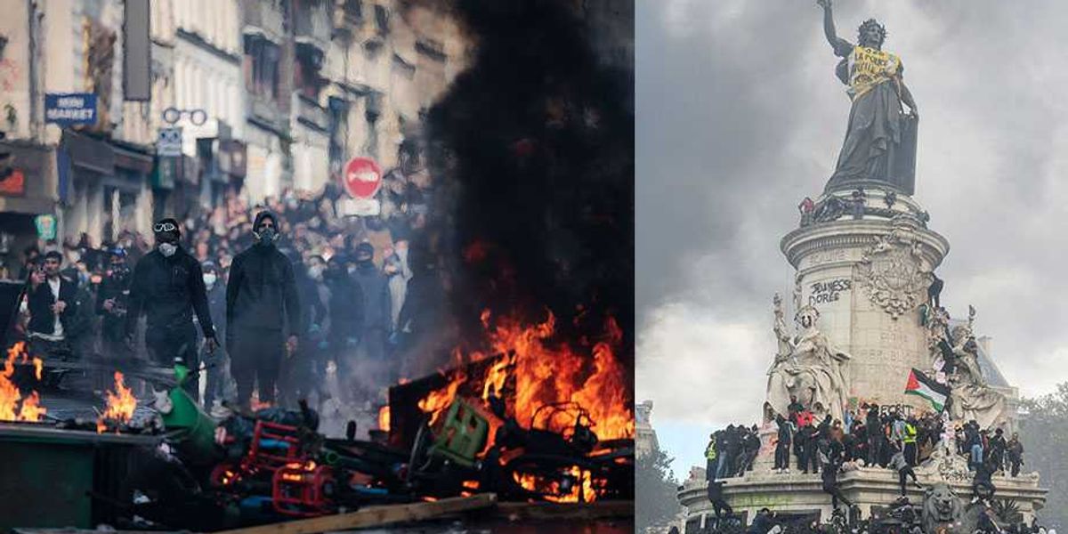 Radical activists and migrants have brought another French republic to the brink: 'Unholy alliance'