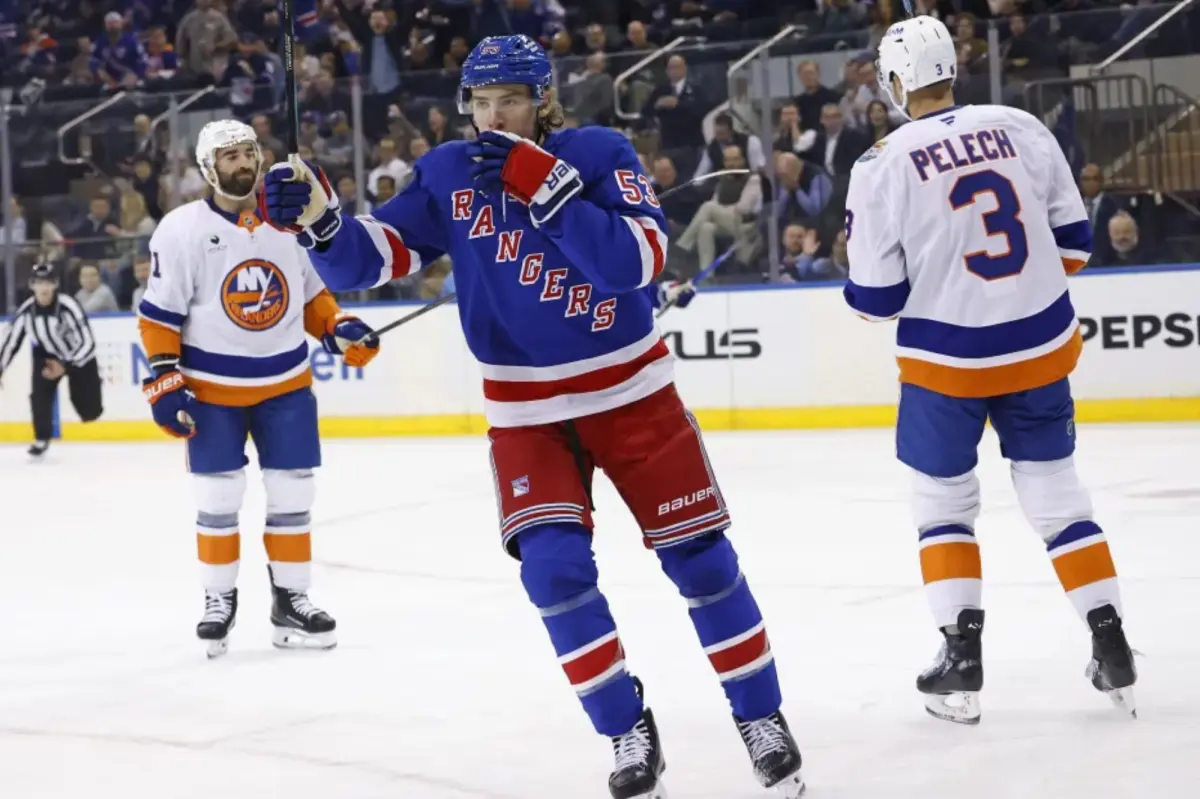 Rangers bring back rookie who enjoyed his time on the fourth line during NHL debut