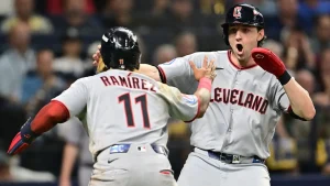 Rays bullpen experiences a disappointing collapse late as Cleveland overwhelms Tampa Bay in Game 1.