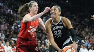 Season ends: Caitlin Clark gives her all on the court with a bloody mouth as Fever lose in Game 3