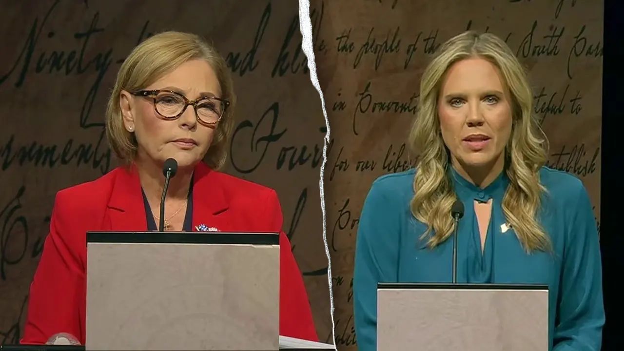 Senator Darline Graham clashes with Democratic opponent Annie Andrews during the debate