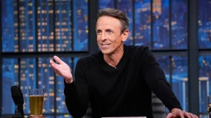 Seth Meyers explains that he altered the tone of his show following Trump's second victory.