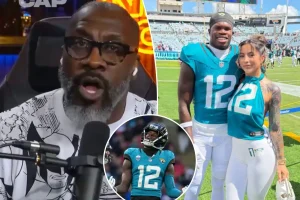 Shannon Sharpe responds to Jaguars player Travis Hunter's wife after her indirect comments.