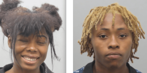 Shocking video: Two women reportedly hit, kick, and bite a gas station security guard, who is also a new police officer.
