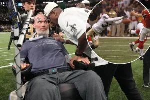 Steve Gleason returns to the Superdome to commemorate his blocked punt