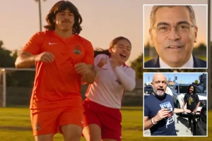 Steve Hilton shares a Spanish-language ad on transgender sports featuring AI Xavier Becerra.