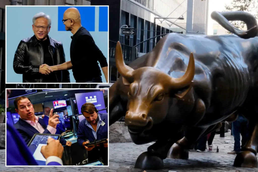 Stock market rises approaches four-year milestone due to AI investments