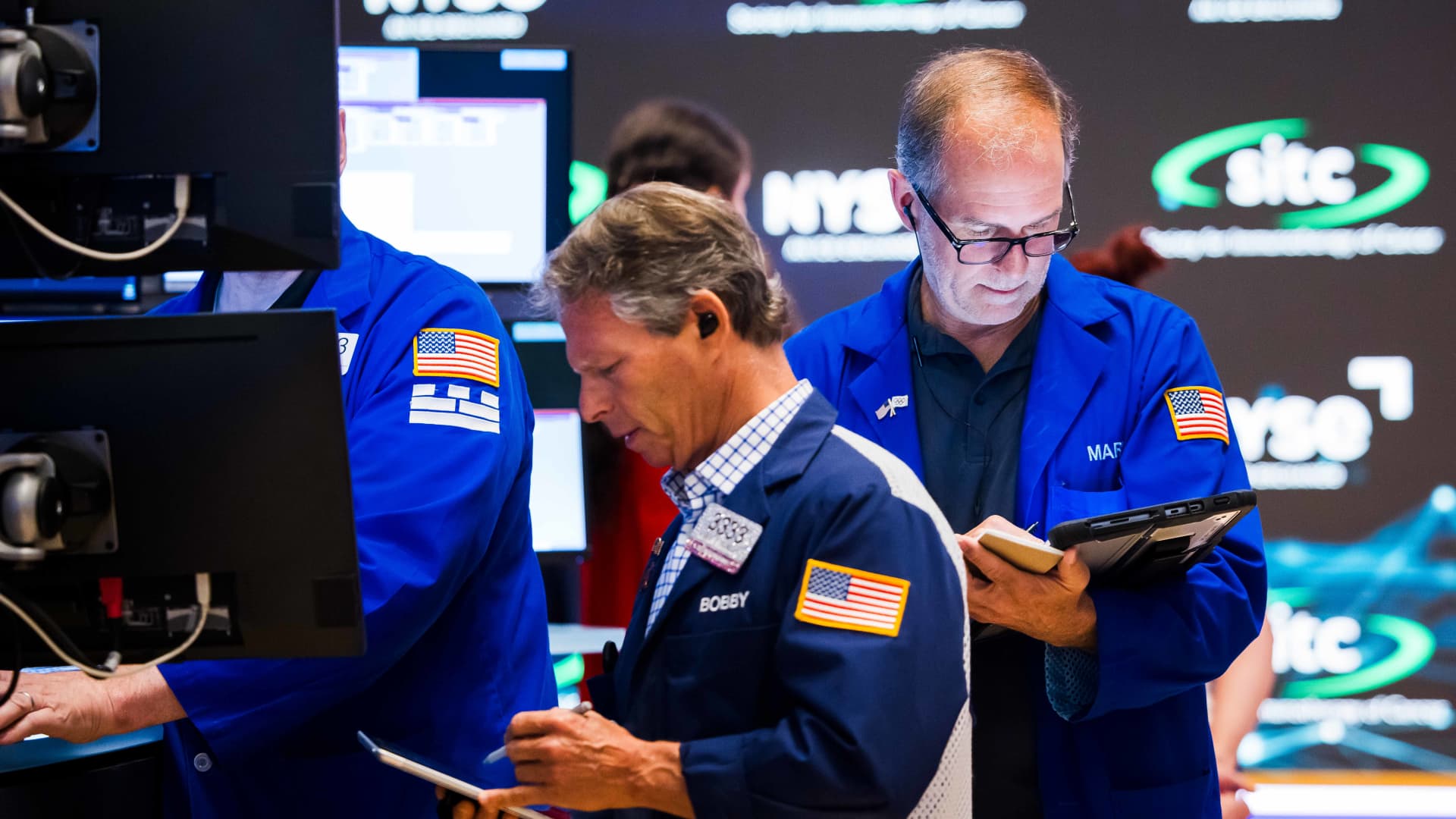 Stocks decline following a surge in bank earnings; chip manufacturers drop: Live updates