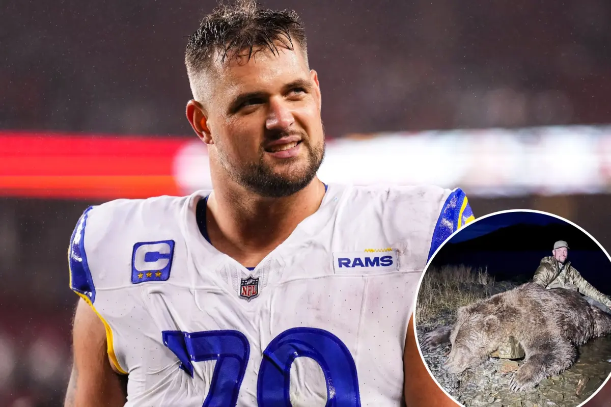 Super Bowl winner Rob Havenstein tracks and kills a large bear in Alaska