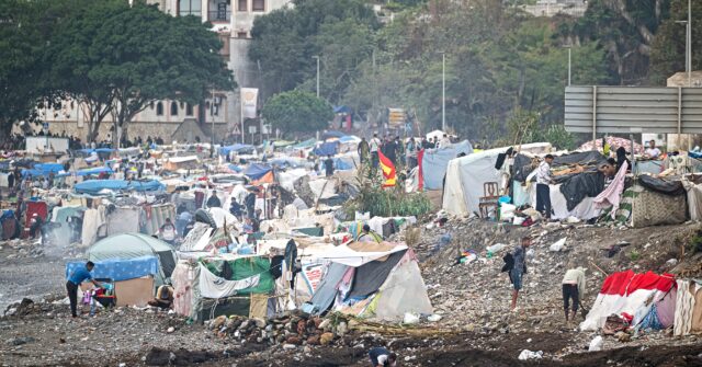 Surrounded Ceuta Overflowing with Waste and Garbage Left by Invasive Migrants