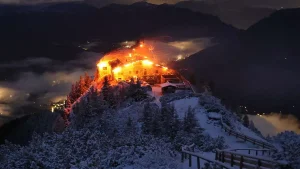 Man arrested for starting a fire at a former Hitler retreat that was almost completely destroyed