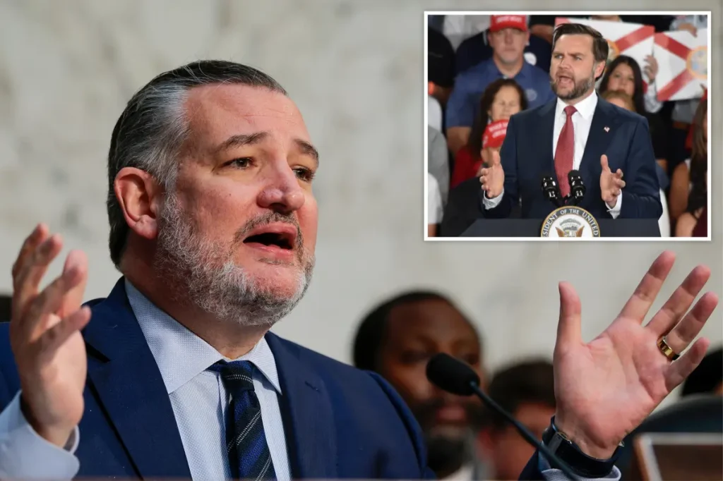 Ted Cruz responds to 'insecure' JD Vance as they exchange insults about 2028