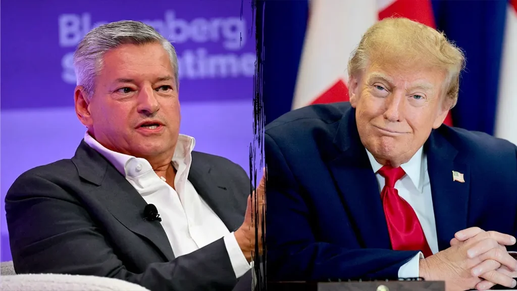 Ted Sarandos, co-CEO of Netflix, acknowledges that Trump benefits Hollywood