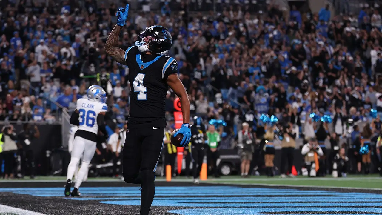 Tetairoa McMillan's impressive performance overshadows Jared Goff's big outing as the weak Lions defense struggles on Sunday Night Football