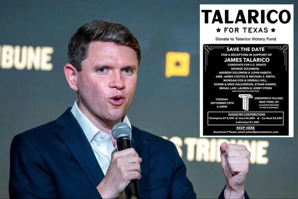 Texas Democratic Senate candidate James Talarico receives funds from LGBTQ organization.
